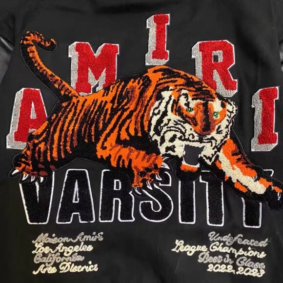 Men's Black and Navy Jacket - Picture 3 of 4